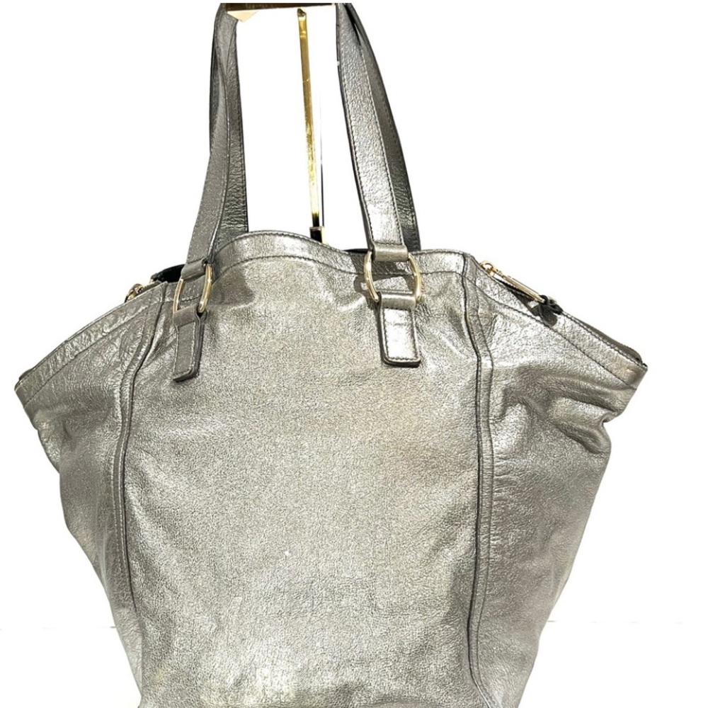 Yves Saint Laurent Metallic Downtown Tote - Picture 2 of 9